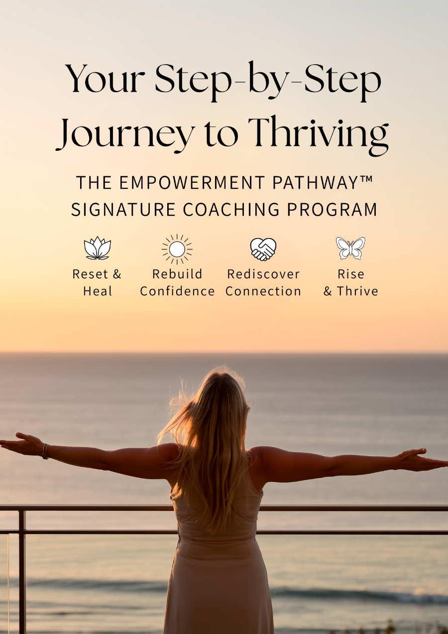 Empowerment Pathway coaching program by Thrive After Love — expert support for women healing after breakup or divorce, rebuilding confidence, and creating a life they love.